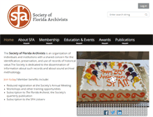 Tablet Screenshot of florida-archivists.org